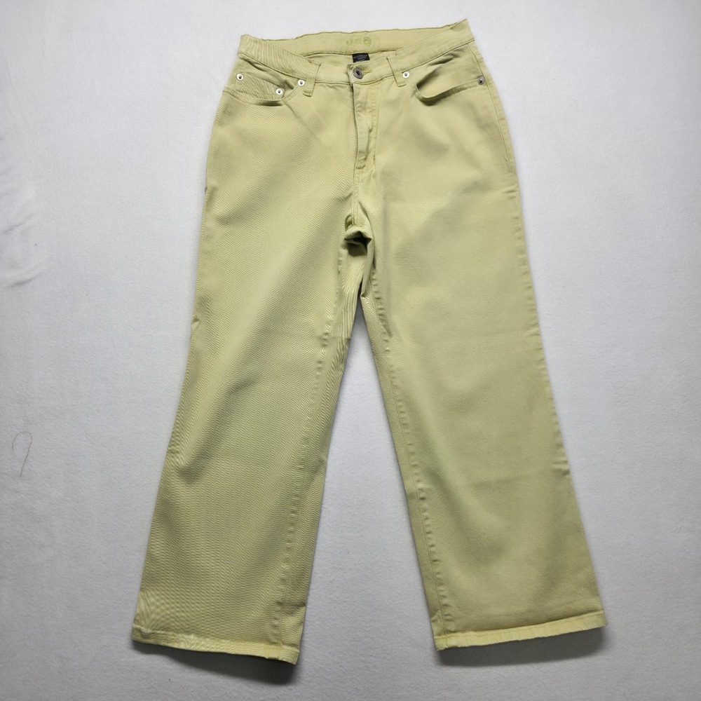 Jag Women's Green Mid-Rise Denim Capris Size 8 (26X23)